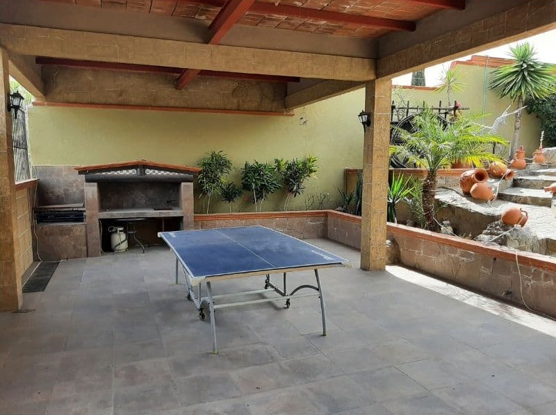 terraza con asador